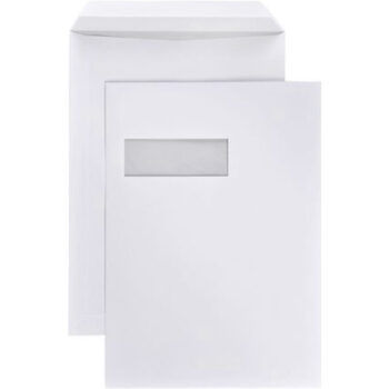 Enveloppen A4 formaat wit - 229 x 324 MM - 50 stuks - Zelfklevend met plakstrip - 120 Gram